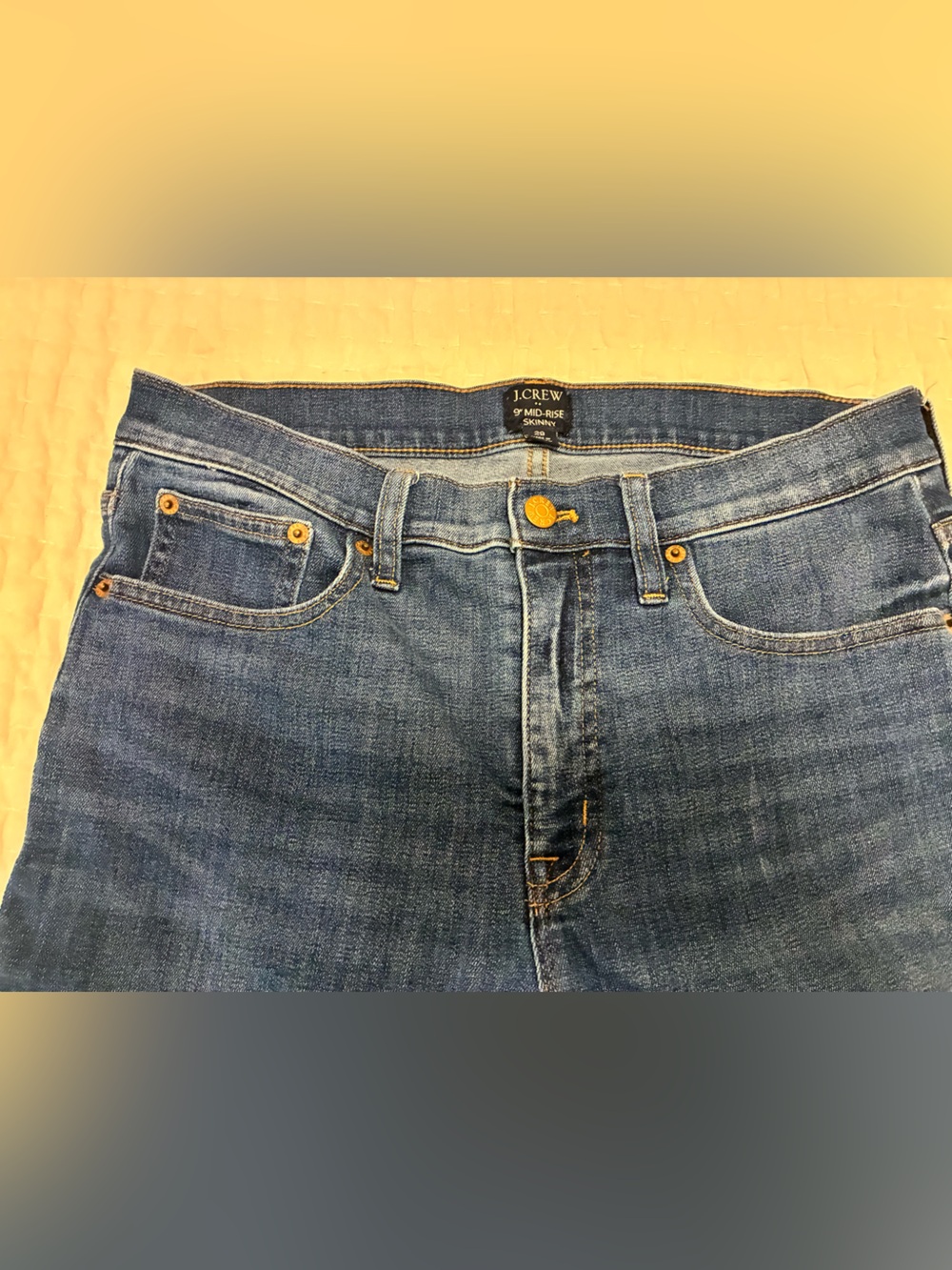 J. Crew Factory Women's High-Rise Medium Blue Denim Jeans